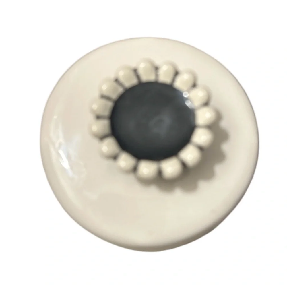 Rae Dunn by Magenta LL‎ Ceramic Crown Top Canister Dog Treats LIVE, LOVE, BARK